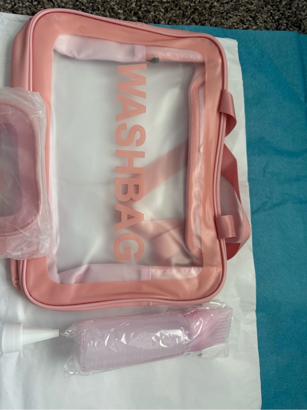 Pink Wash Bag Travel Toiletry Case